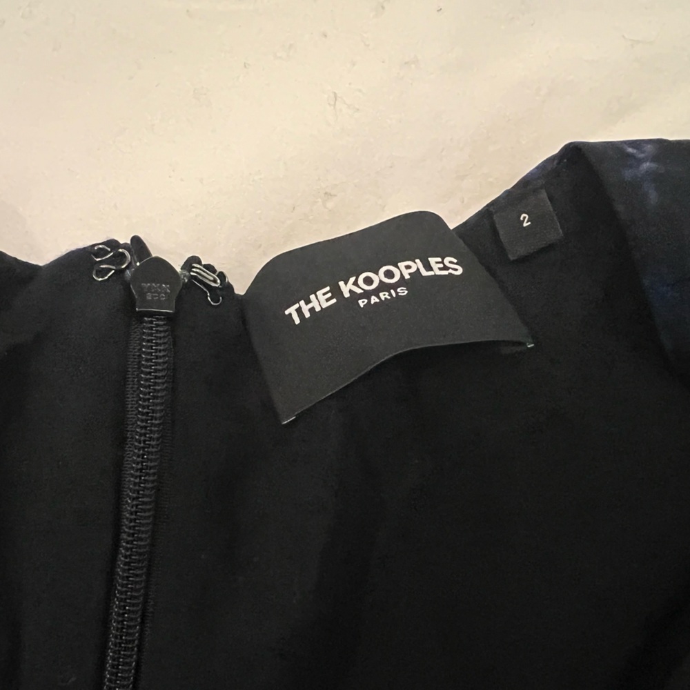 The Kooples Roses Pleated Floral Mini Dress - Picture 4 of 5